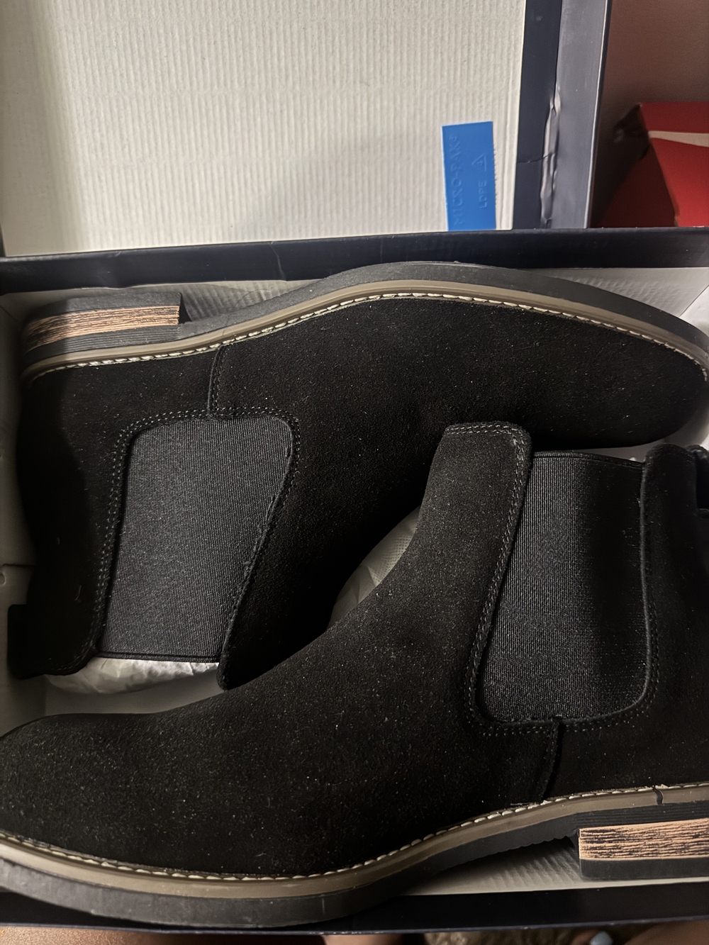 Bruno Marc Men's Urban-06 Suede Leather Chelsea Ankle Boots